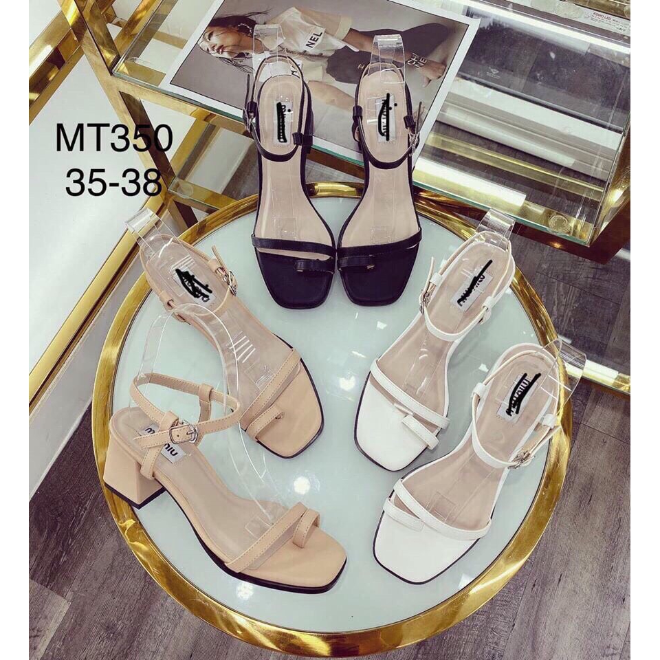 Giày sandal nữ da lỳ xỏ ngón mã S6