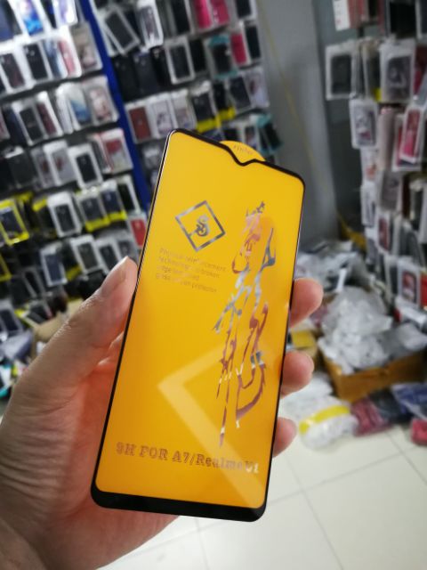 Cường lực 6D Oppo A7 FREESHIP Từ 50k Full màn Full keo Ôm màn 2.5D cao cấp ( tặng keo mép giấy lấy bụi )