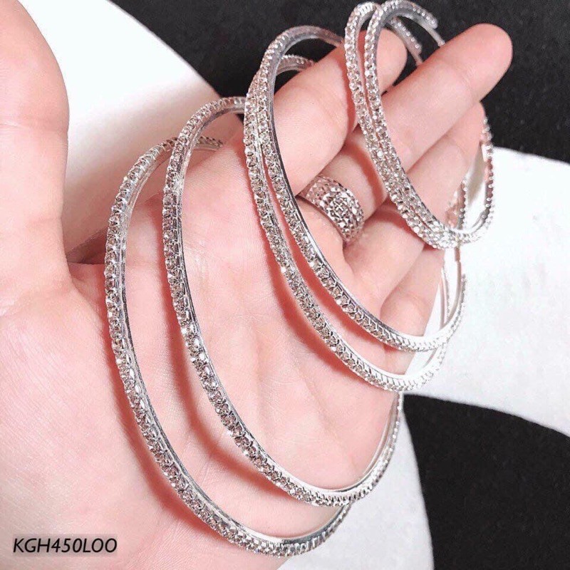 BÔNG TAI/KHUYÊN TAI TRÒN ĐÁ HOTHIT