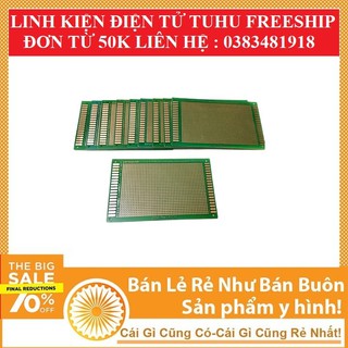 Phíp Đồng Đục Lỗ 1 Mặt PCB ( xanh nâu )