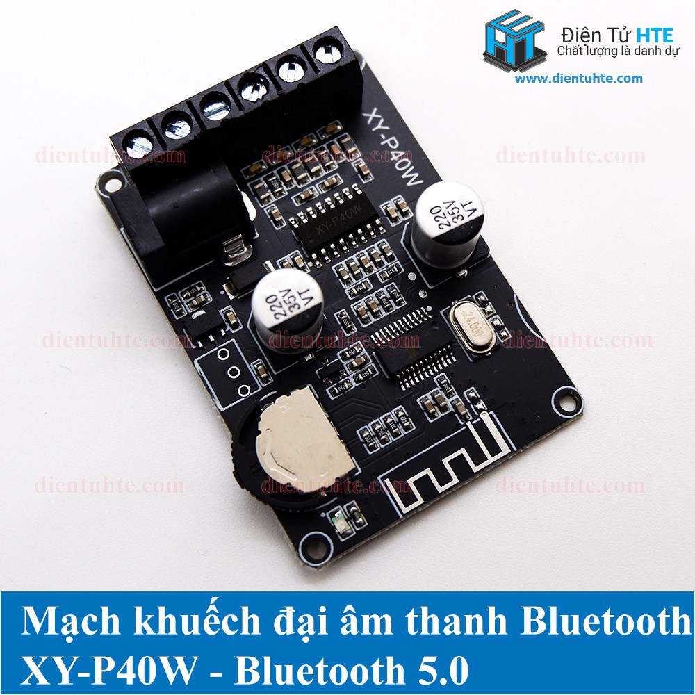 Mạch Khuếch đại âm thanh Bluetooth 5.0 XY-P40W [HTE Quy Nhơn CN2]