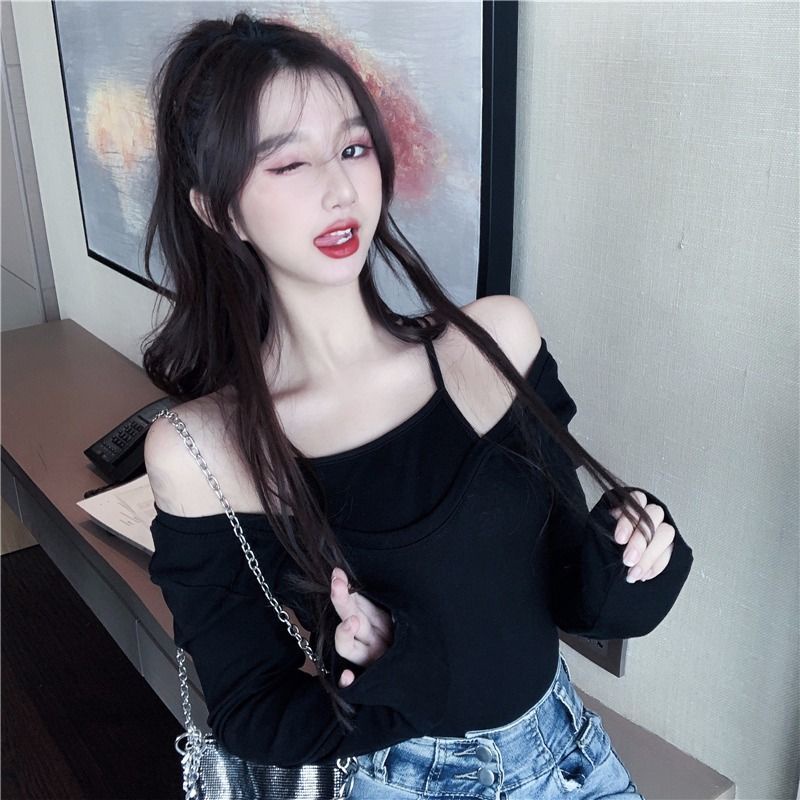 Áo Thun Nữ Dài Tay Cổ Tròn Thời Trang Hàn Mới