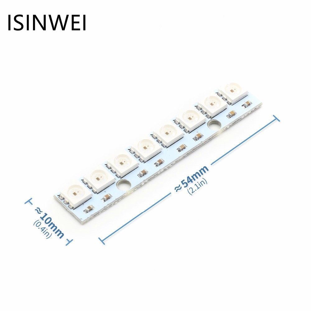 Bảng Đèn Led 8 Kênh Ws2812 5050 Rgb Chất Lượng Cao