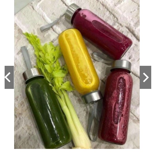 Bình Thủy Tinh Detox 500ml có quai xách siêu hót