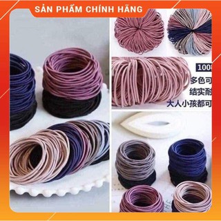 [HÀNG SIÊU TỐT] Hộp 100 chun cột tóc siêu rẻ