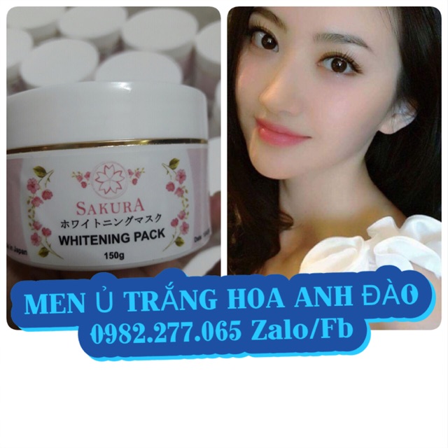 MEN Ủ TRẮNG MẶT HOA ANH ĐÀO