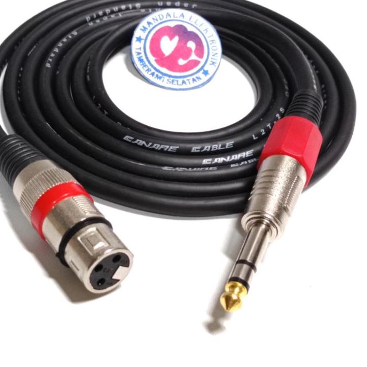 CANON Dây Cáp Chuyển Đổi Âm Thanh xlr 3pin female Sang jack akai stereo 6.5mm 10M