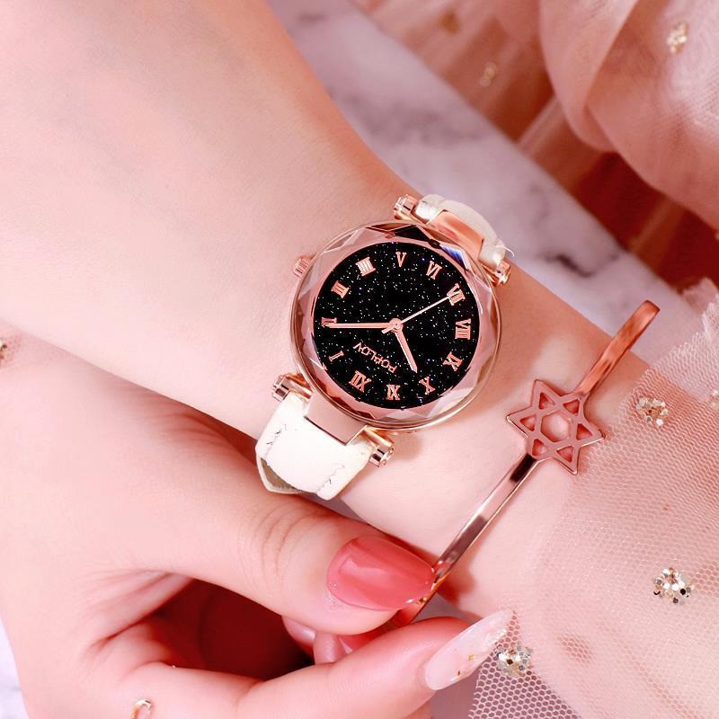 Đồng hồ nữ dây da đẹp đeo tay Chính Hãng PopLow cao cấp thời trang Hàn Quốc | BigBuy360 - bigbuy360.vn