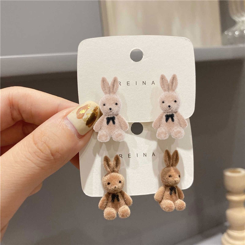 Bông Tai Hình Chú Gấu Đơn Giản Xinh Xắn Cho Nữ