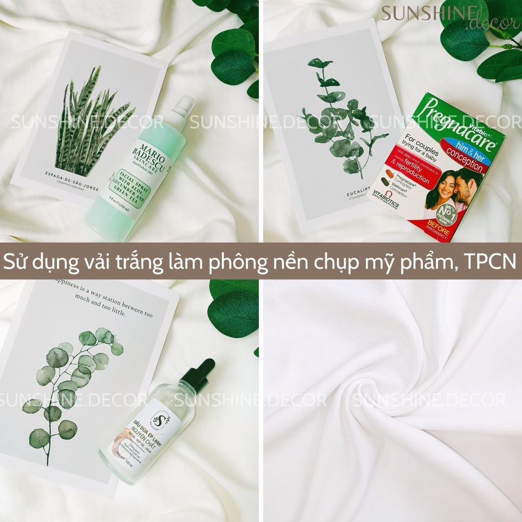 Vải Trắng Làm Phông Nền Chụp Ảnh Sản Phẩm Thời Trang Lookbook