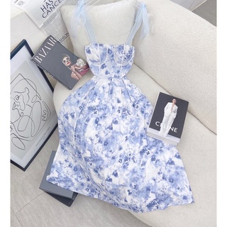 Đầm maxi hoa bèo🌷Đầm hoa