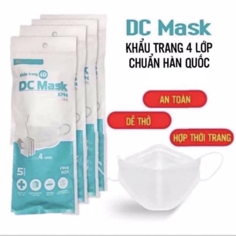Thùng 300 chiếc khẩu trang kf94 Dũng Công