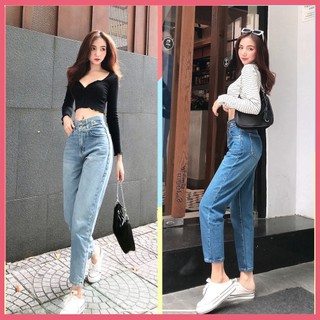 Quần Baggy Jeans HT05 Xanh Đậm, Xanh Nhạt Ống Suông Phong Cách Trẻ Trung Cá Tính