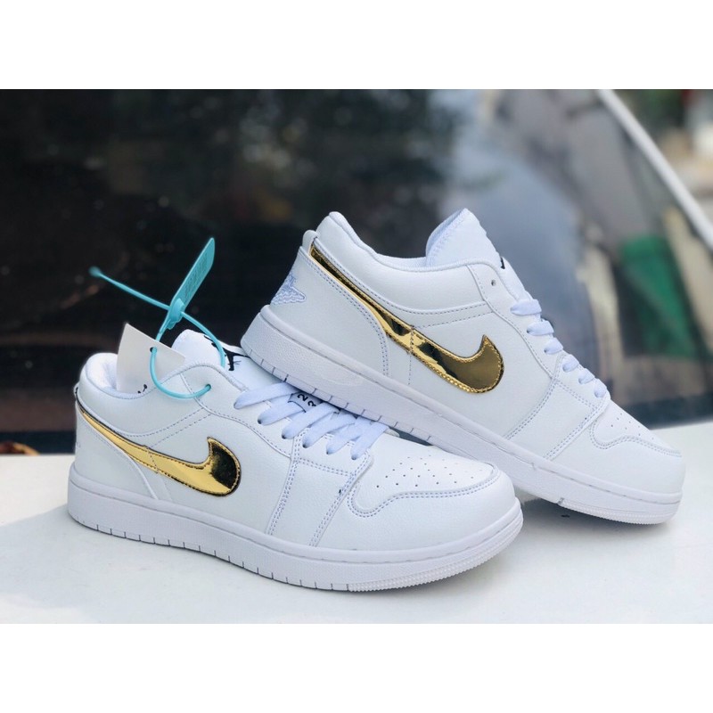 ✔️GIÀY JORDAN TRẮNG LOGO VÀNG FULLBOX HỖ TRỢ ĐỔI TRẢ TRONG 15 NGÀY ! GIẢM GIÁ 20 % !!! . : '