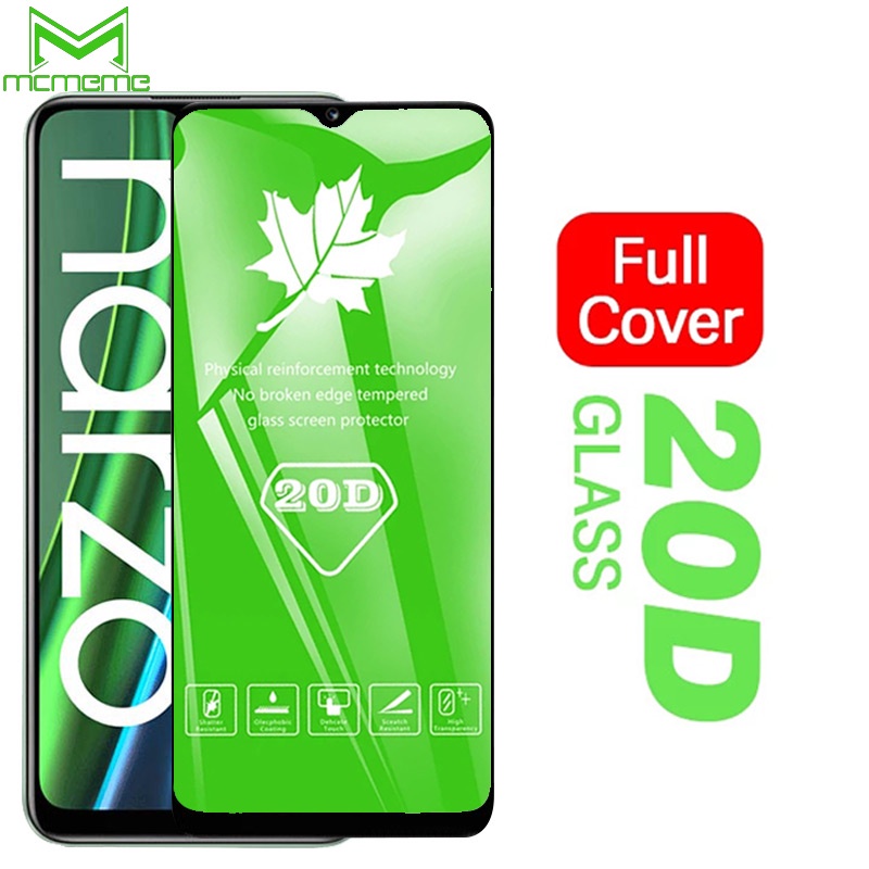 Kính cường lực 20D mới nhất full màn cho 20D Cho Realme Narzo 50A 50i Prime 50 30A Pro 5G C67 C53 C55 C51