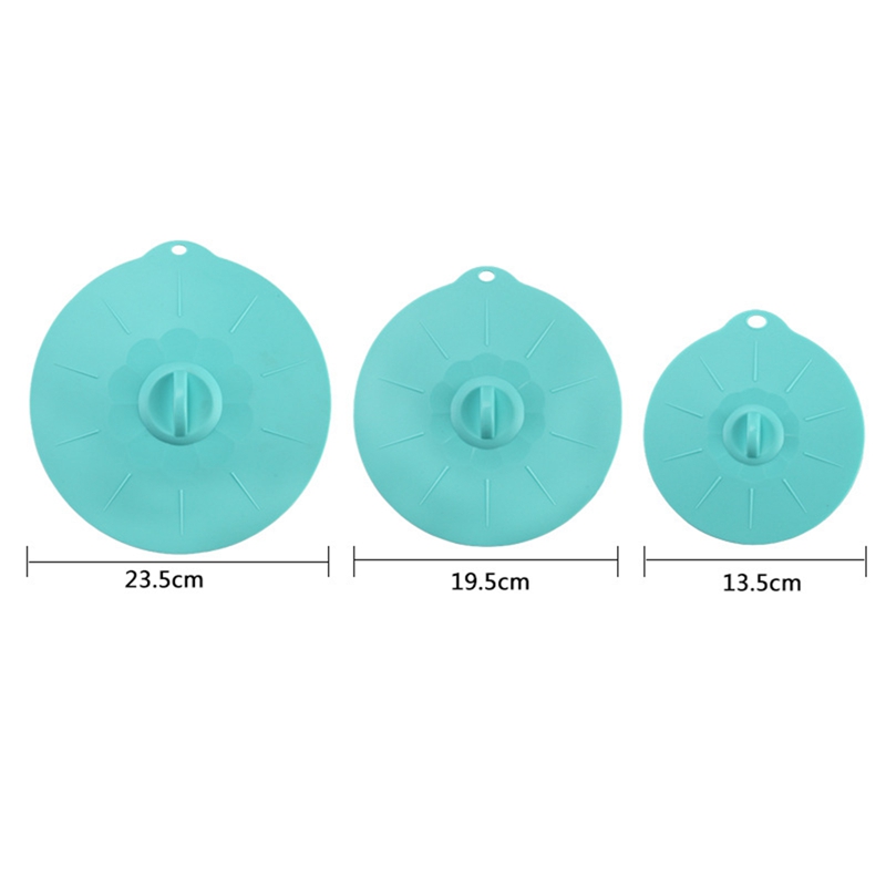 Silicone Bộ 5 Nắp Silicon Đậy Tô Chén / Nồi / Chảo Có Thể Dùng Trong Lò Vi Sóng