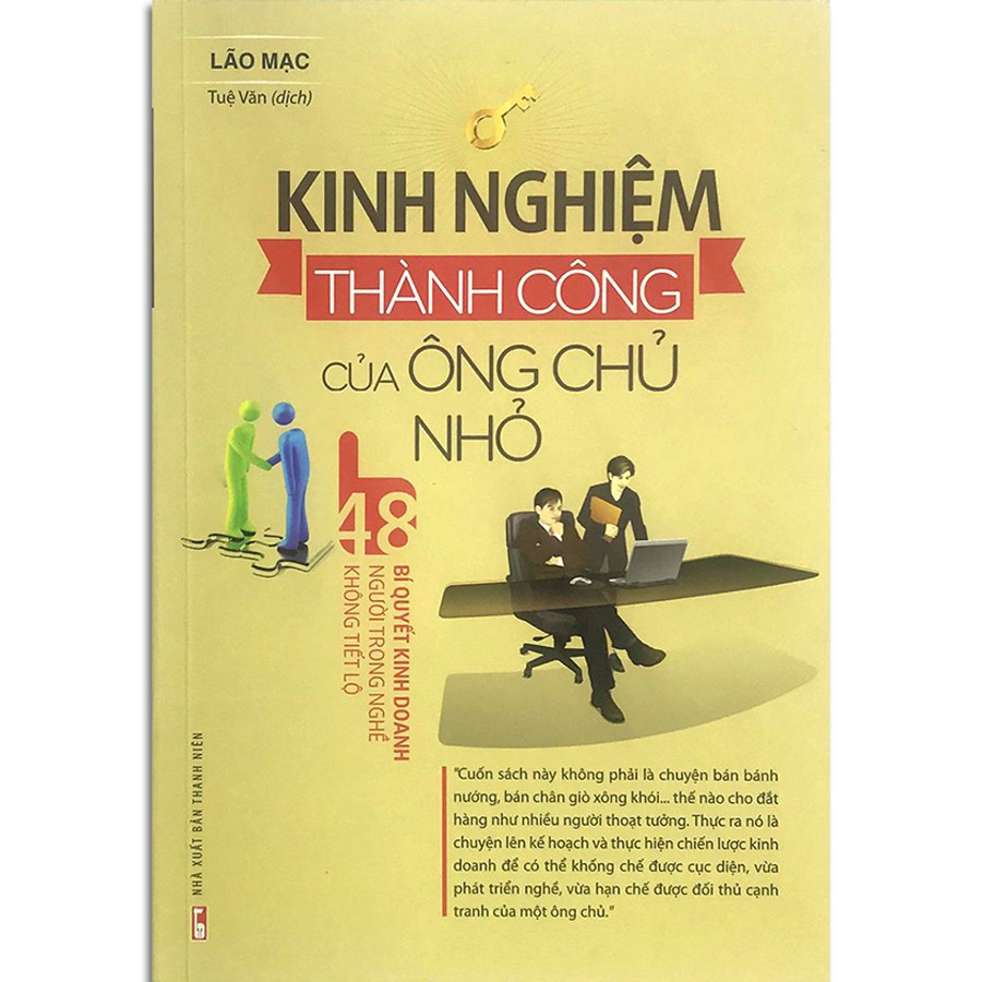 Sách - Kinh nghiệm thành công của ông chủ nhỏ