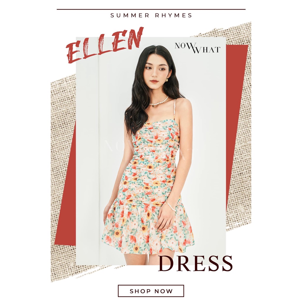 Váy hai dây hoa nhí - Ellen Dress