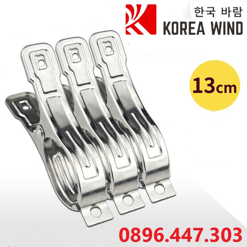 Kẹp phơi quần áo Inox - LOẠI PHƠI MÙNG MỀN MÀN 13CM