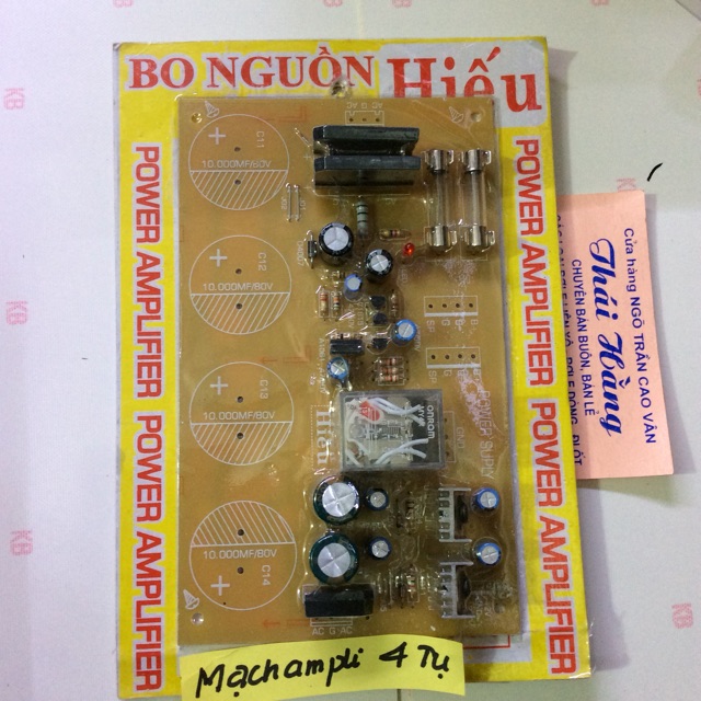 Mạch nguồn Ampli 4 tụ