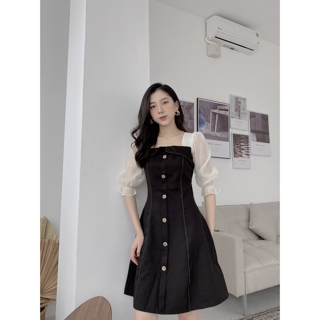 VÁY CỔ VUÔNG NỐI NGỰC | BigBuy360 - bigbuy360.vn