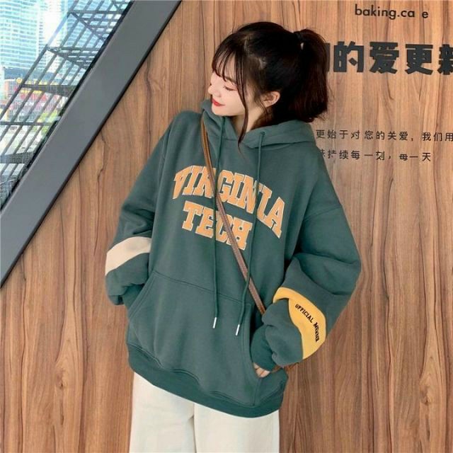 FREESHIP TOÀN QUỐC] Áo Khoác Hoodie Nỉ Unisex VIRIGINIA TECH Form Rộng Nữ Áo Khoác Hoodie Local Brand | BigBuy360 - bigbuy360.vn