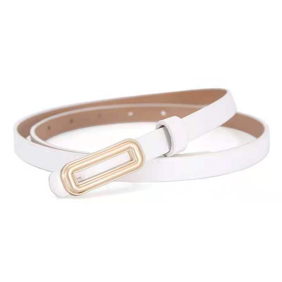 Thắt lưng da bản nhỏ phong cách cổ điển thanh lịch thời trang dành cho nữ