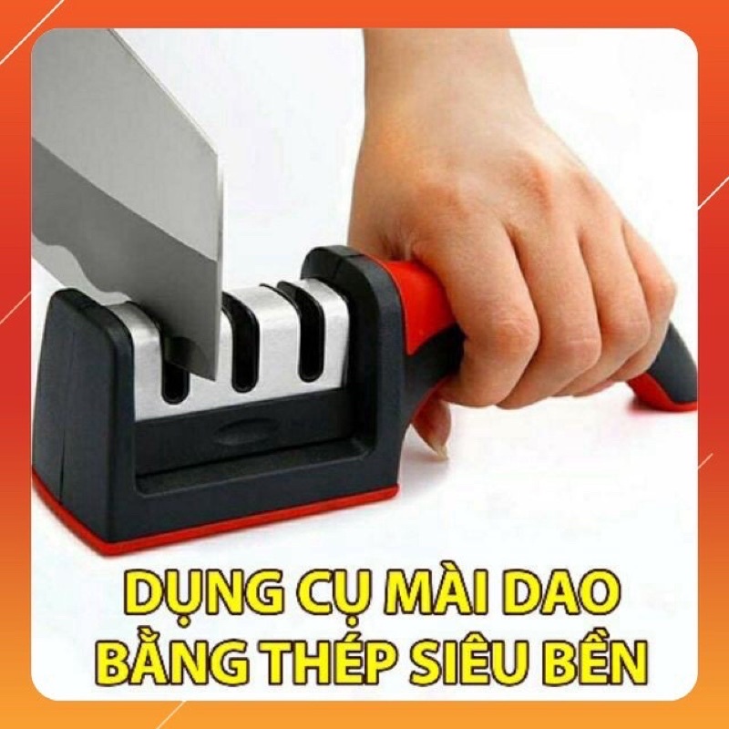 Dụng cụ mài dao cầm tay đa năng 3 rãnh 3 cấp độ khác nhau