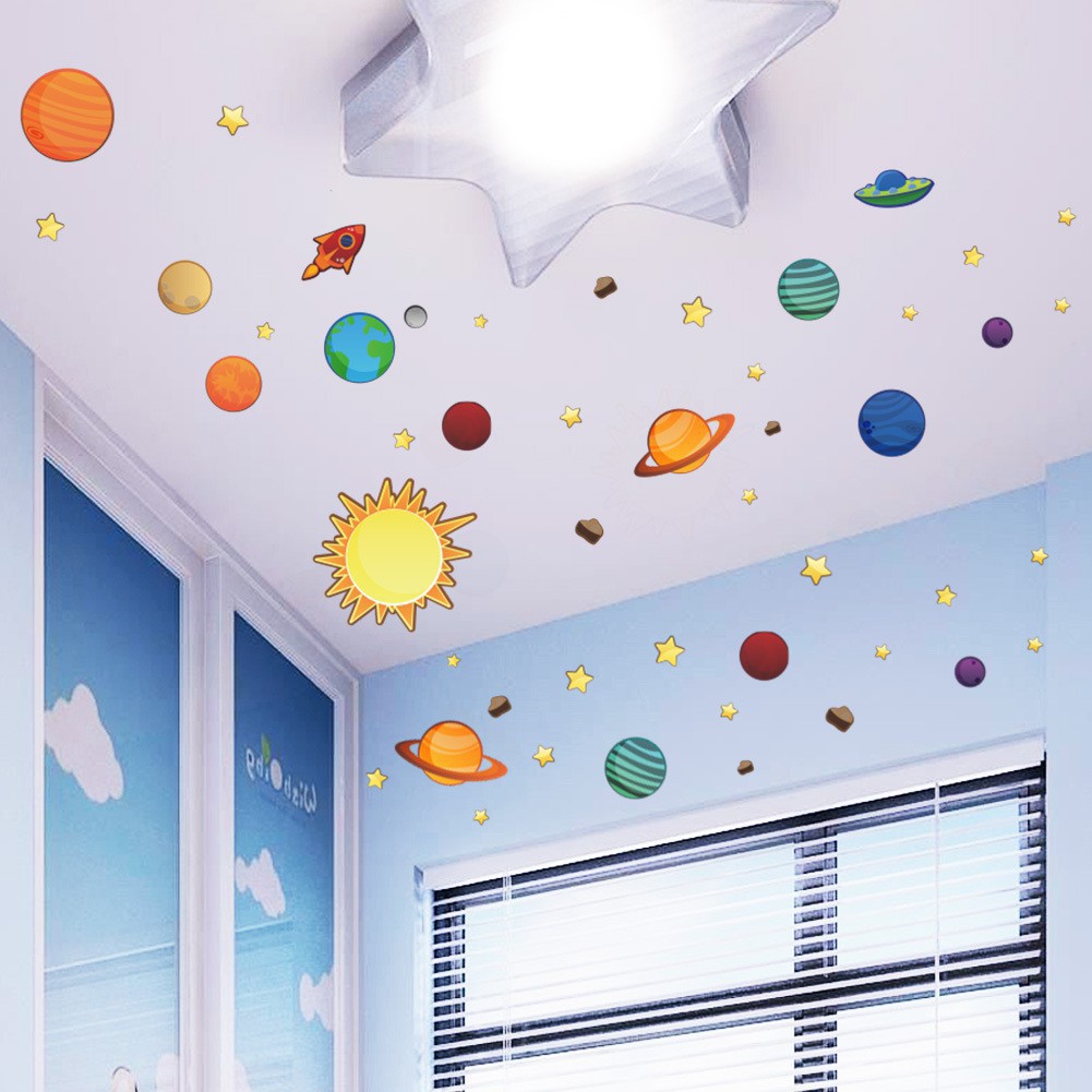 Sticker Dán Tường Hình Vũ Trụ