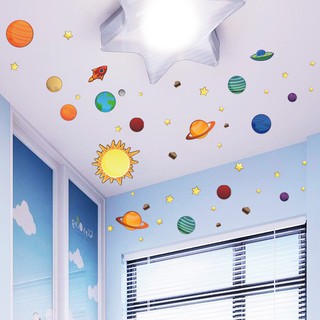 Sticker Dán Tường Hình Vũ Trụ