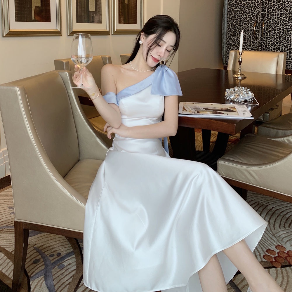 Đầm Trễ Vai Kiểu Dáng Sang Trọng Thời Trang Cao Cấp