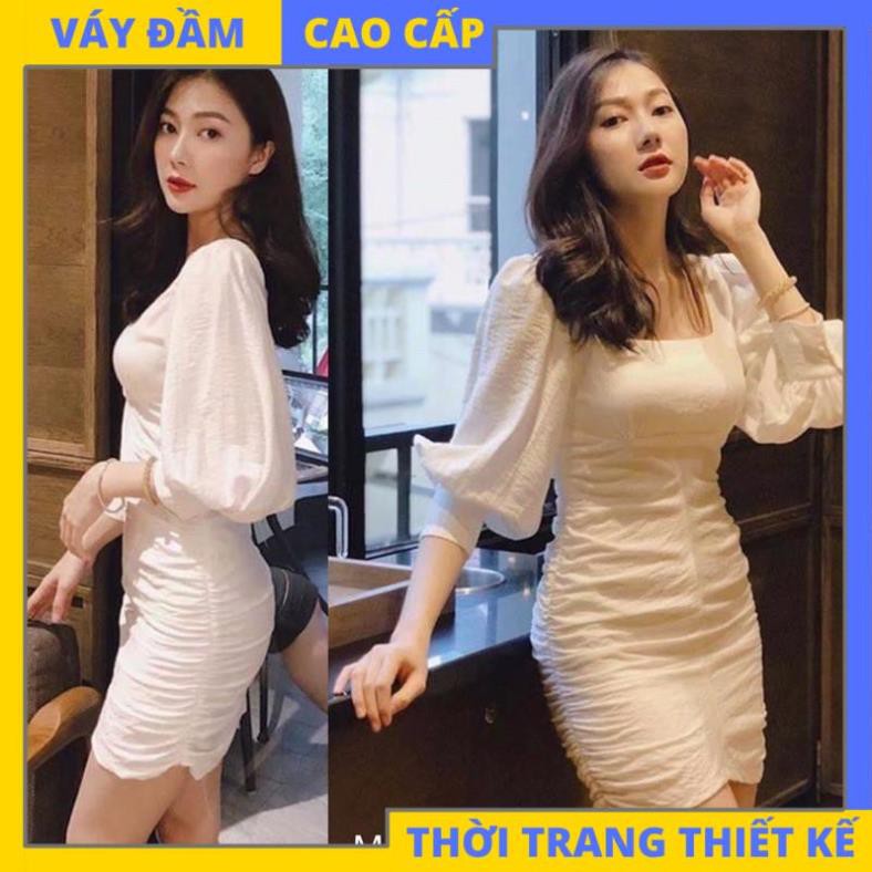 Đầm ôm body đũi hàn tay lửng sang trọng dự tiệc đi chơi dạo phố công sở [HÀNG THIẾT KẾ CAO CẤP]