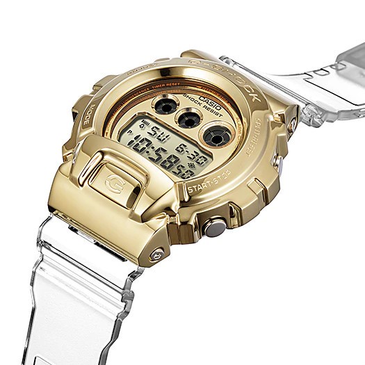 Đồng hồ nam casio G-Shock GM-6900SG-9DR mạ vàng sáng bóng mặt kính chống sốc bền chắc chắn chống nước 200m BH 12 tháng