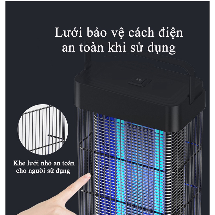 Đèn Bắt Muỗi Và Diệt Côn Trùng KUNBE Công Suất Lớn 16W, Sử Dụng Công Nghệ Ánh Sáng Sinh Học