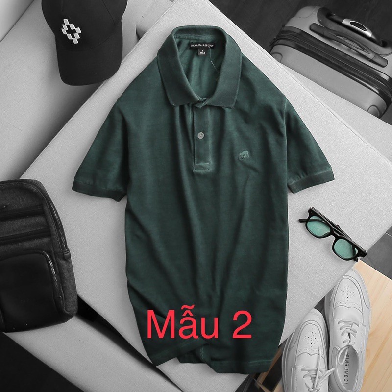 Áo Thun nam - Chất liệu vải cá sấu cotton 100% xịn wash enzim