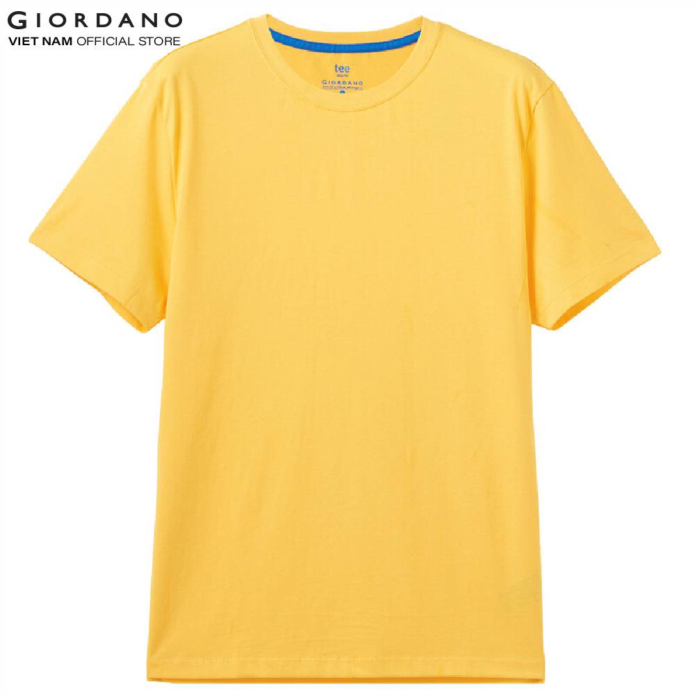 Áo Thun Trơn Ngắn Tay Cổ Tròn Nam Giordano 01020250