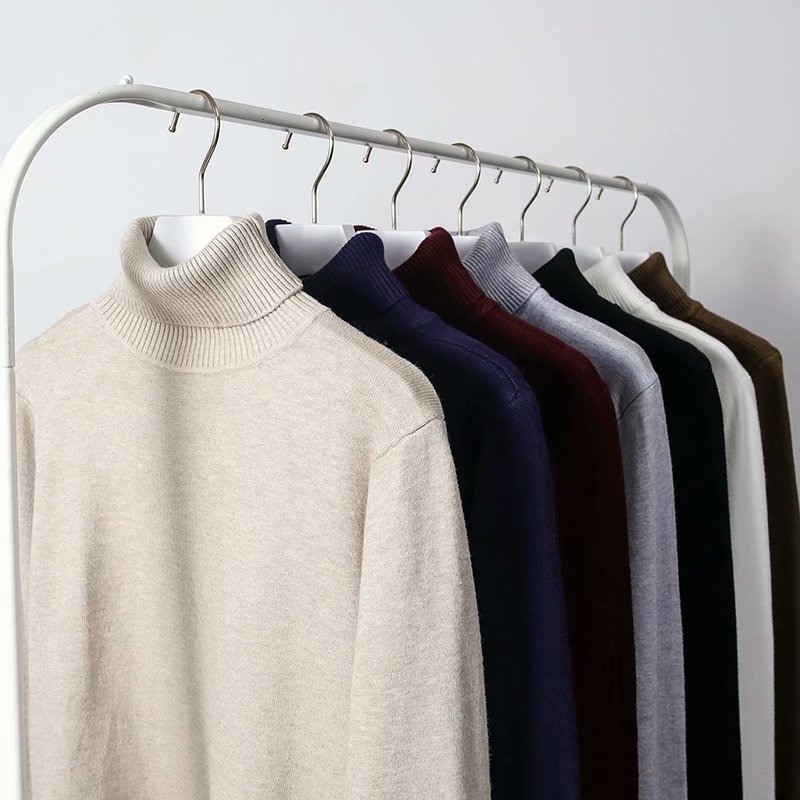 Áo Len Tay Dài Cổ Lọ Thời Trang Hàn Quốc 7 Màu (M-3Xl)