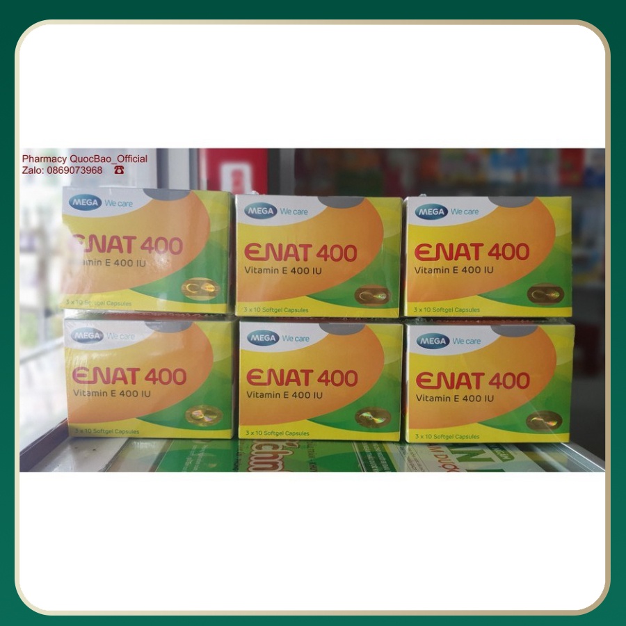 Viên uống đẹp da ENAT 400IU - Bổ sung và dự phòng thiếu hụt vitamin E