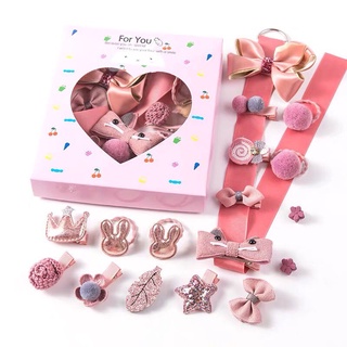 Set  kẹp, cột tóc cho bé  dễ thương, đồ buộc tóc  bé gái