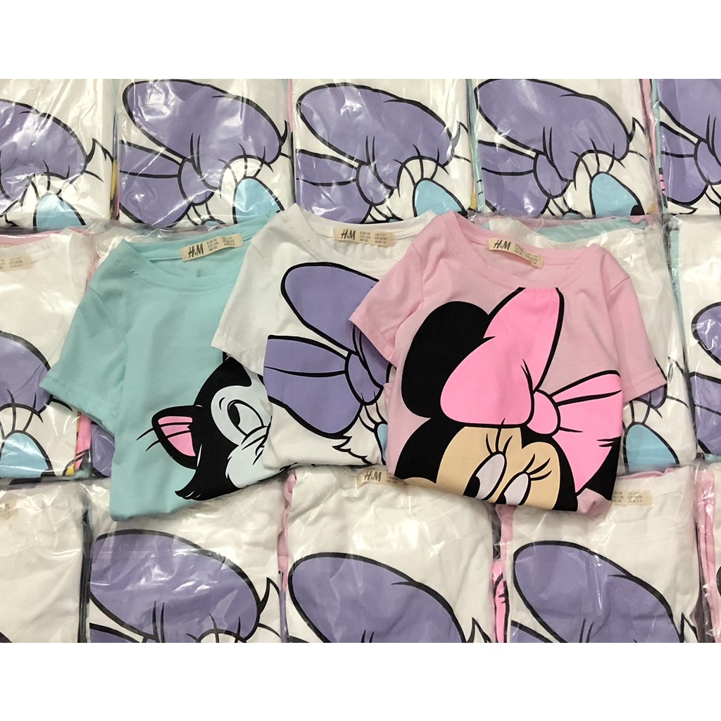 Áo thun H.M họa tiết hoạt hình Disney xinh xắn cho bé gái, hàng xuất xịn - Bigbaby shop