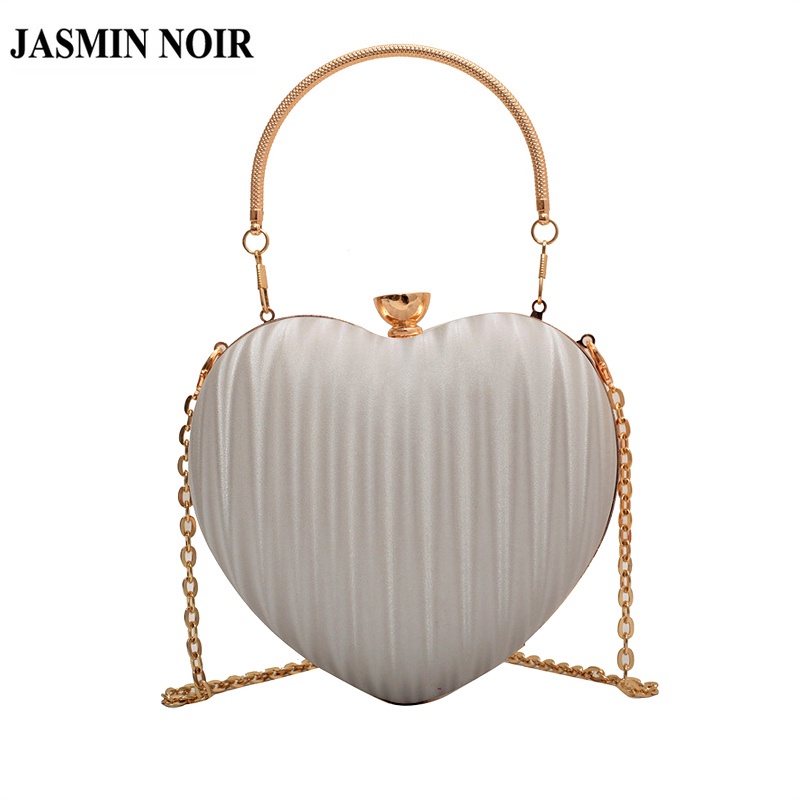 Túi Đeo JASMIN NOIR Chéo In Họa Tiết Kẻ Sọc Phối Dây Xích Thời Trang Trẻ Trung Cho Nữ