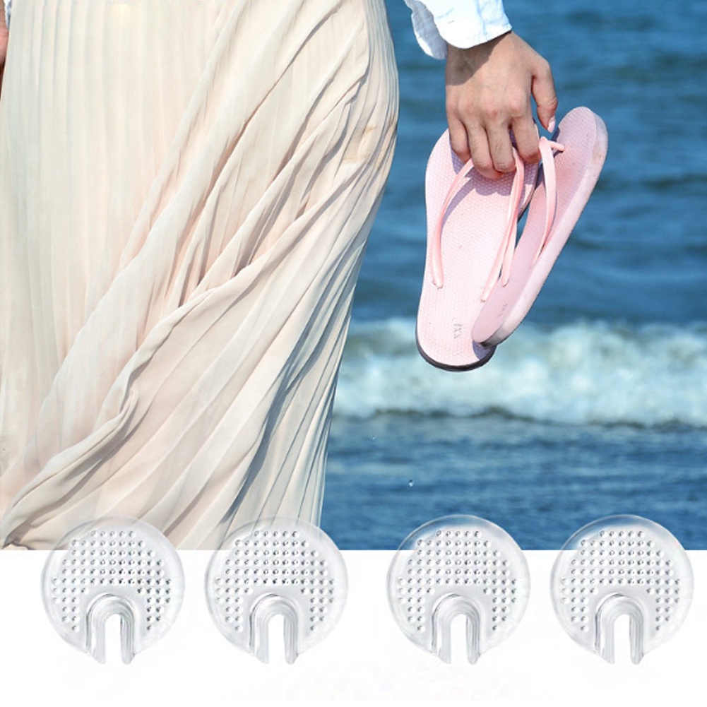 Bộ 2 Miếng Đệm Trong Suốt Gắn Phía Trước Giày Cao Gót Chống Mài Mòn