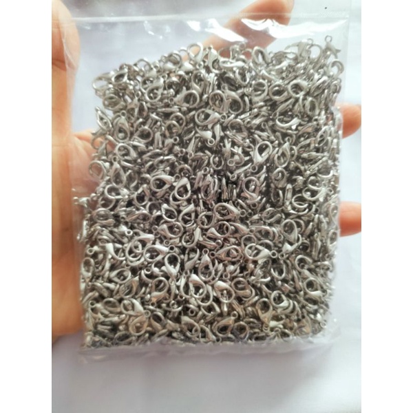 Bán sỉ bịch 1000 móc khoá càng cuaKhoá đầu tôm inox size 10mm không đen không gỉ