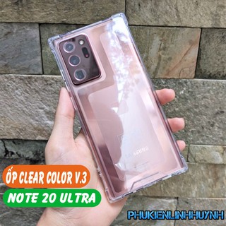 Ốp lưng Samsung Note 20 Ultra_chống sốc Clear Color Ver 3