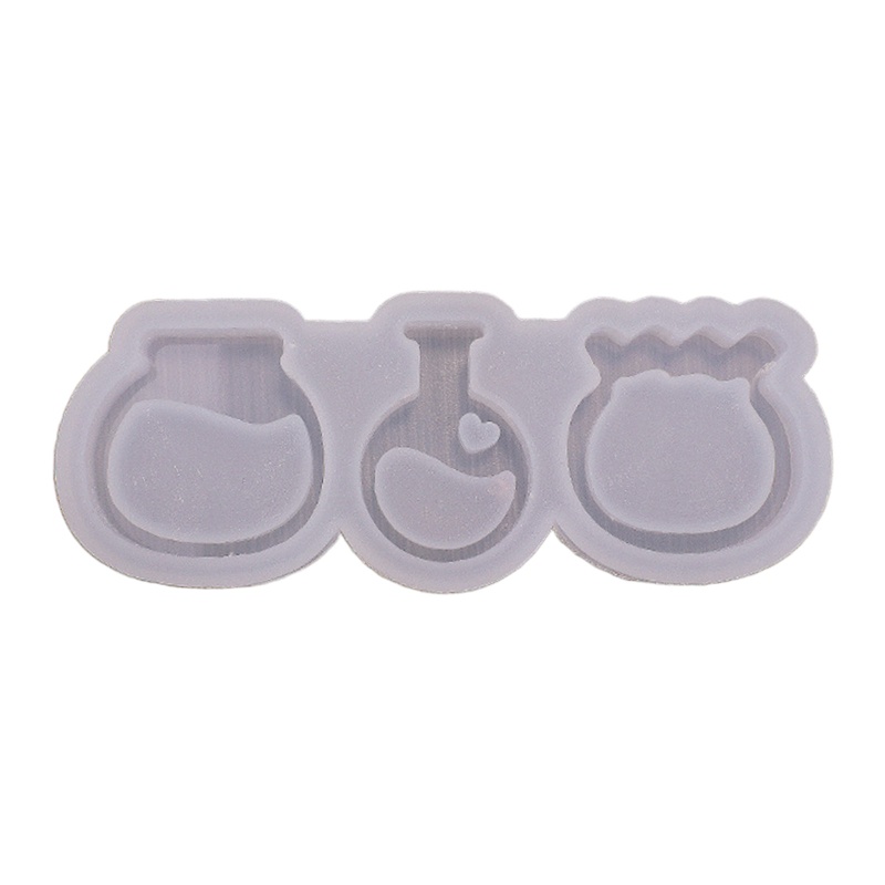 Khuôn Silicone Làm Móc Khóa Hình Lọ Điều Ước Sáng Bóng DIY