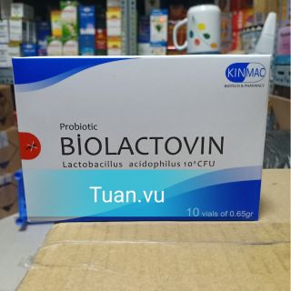 Hộp 10 ống biolactovin chứa bột đông khô
