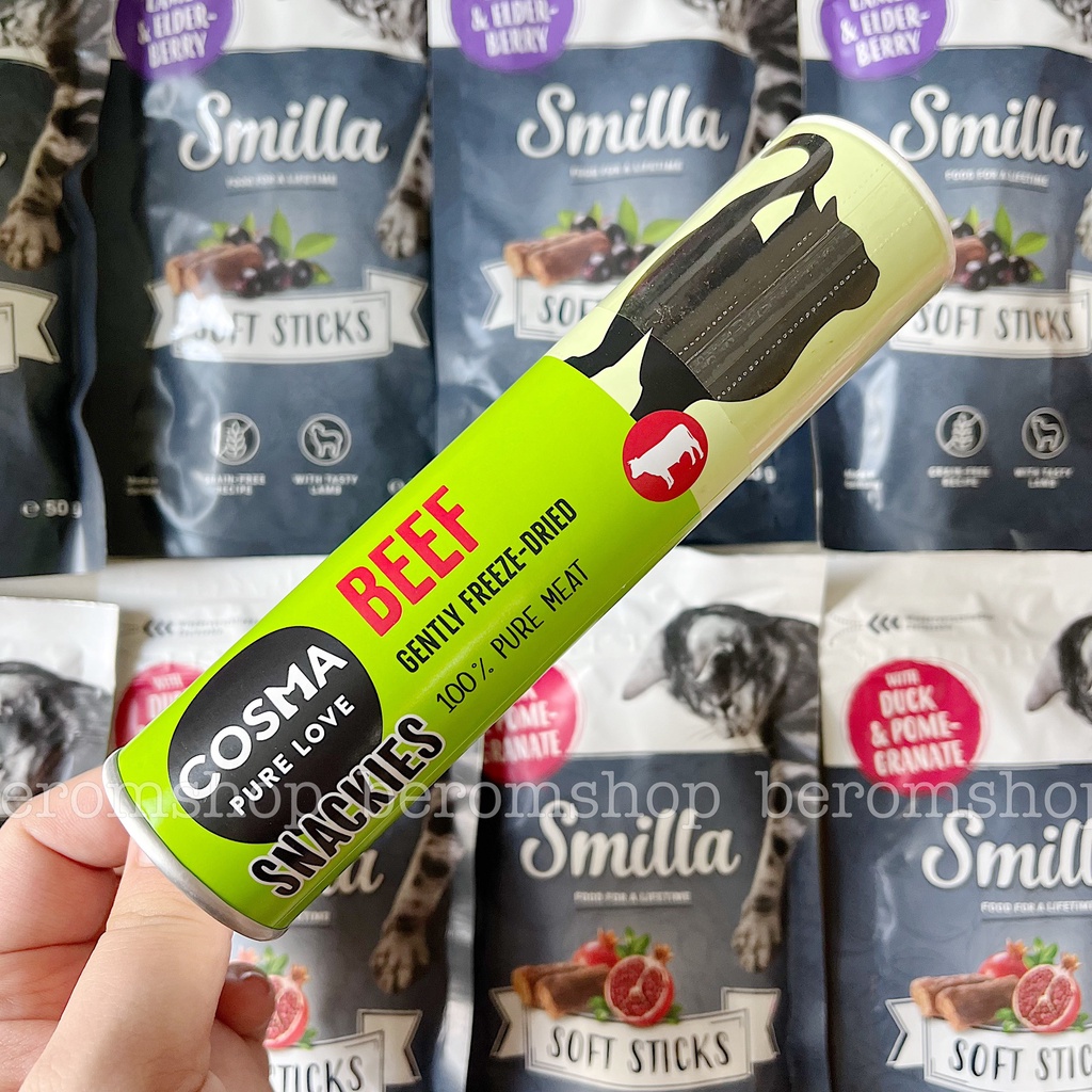 THỊT SẤY CHO MÈO COSMA 3 VỊ NHẬP ĐỨC GIÁ CỰC RẺ