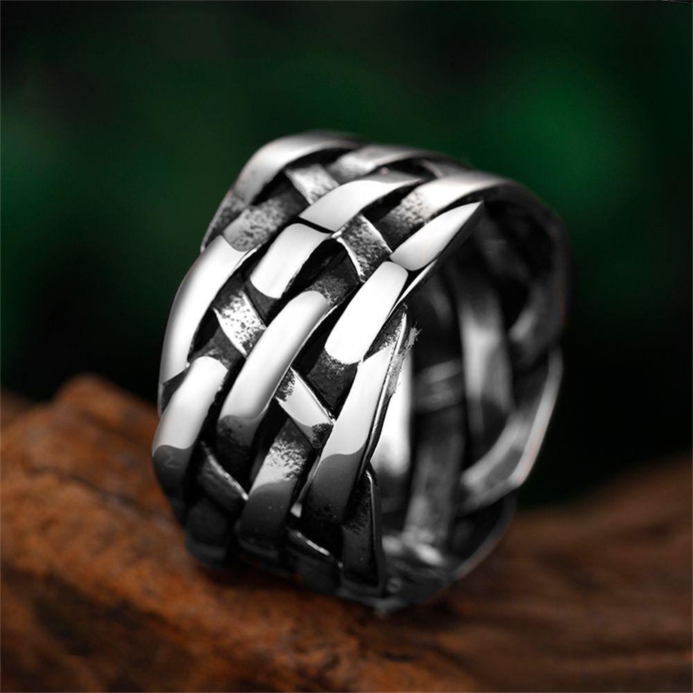 Nhẫn Khắc Biểu Tượng Viking 1 Phong Cách Rock Gothic
