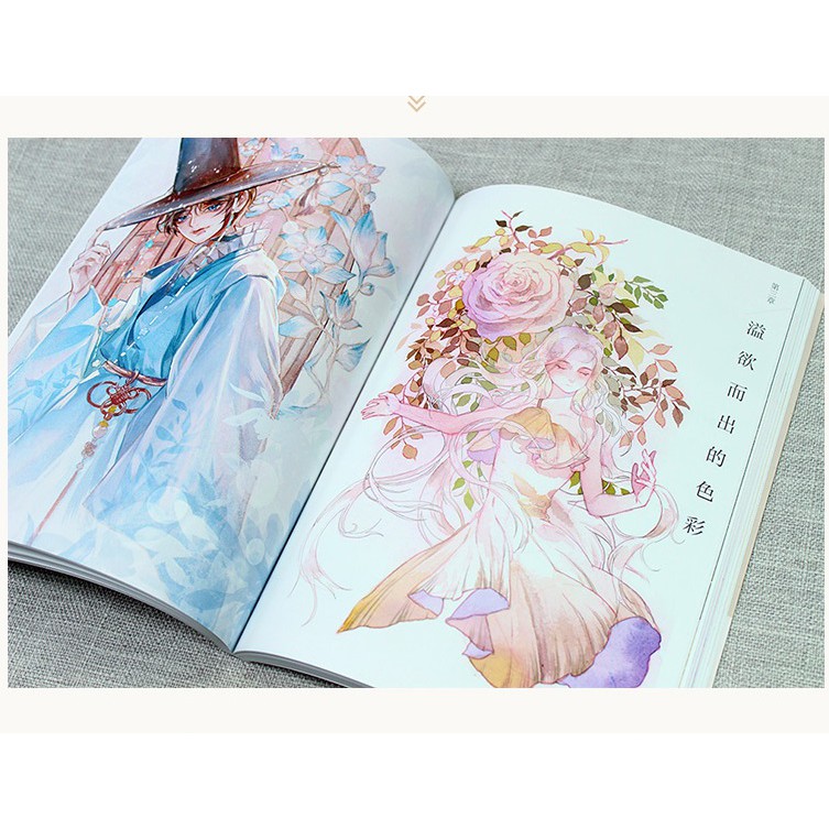 Sắc Thái Phòng Thí Nghiệm - Artbook hướng dẫn vẽ màu nước nhân vật nghệ thuật