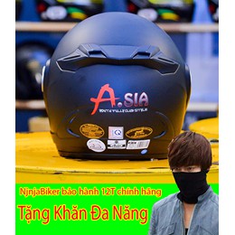 Mũ bảo hiểm 3/4 Asia M168 Chính hãng tặng khăn đa năng